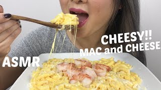 CHEESY MAC and CHEESE  NO TALKING ASMR Eating Sounds  NE Lets Eat [upl. by Dnalwor]