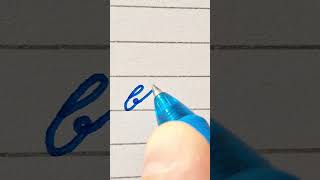 Blue gelpen handwriting cursive [upl. by Graehl791]