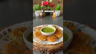 Trending recipe of healthy Paneer Makhana Tikki shorts recipe potato paneer makhana [upl. by Aitnom243]