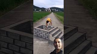 Painting a Bridge 😱👍shorts painting skills onroadpainting [upl. by Devon278]