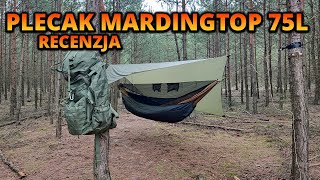 Plecak mardingtop 75l  Waga plecaka 177kg  bushcraft [upl. by Naenej]