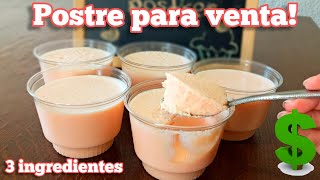 CREMOSITAS DE DURAZNO  Gelatinas para vender  3 ingredientes [upl. by Leynad]