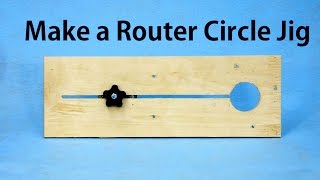 How to Make a Router Circle Jig  a woodworkweb [upl. by Pedaiah]