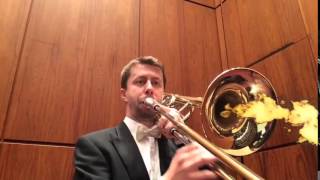 Bass Trombone excerpt of Janacek  Taras Bulba [upl. by Nerral973]