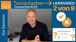 34aPrüfung Testaufgaben Gewerberecht Teil 2 von 9 [upl. by Reprah]