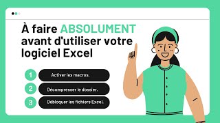 À faire ABSOLUMENT avant dutiliser votre logiciel Excel automatisé [upl. by Eerot885]