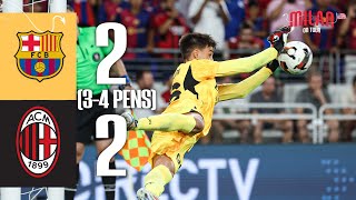 Jović amp Pulisic score Torriani saves in Baltimore  Barcelona 22 34 PENS AC Milan  Highlights [upl. by Andrel466]