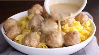 Easy Crockpot Swedish Meatballs [upl. by Anabal]