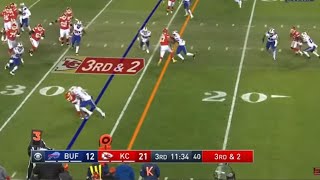 Jordan Poyer HUGE Hit On Clyde EdwardsHelaire  Bills vs Chiefs [upl. by Moia]