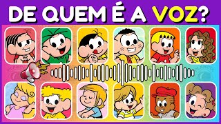 DE QUEM É A VOZ TURMA DA MÔNICA  Adivinhe o Personagem Pela Voz  Planeta Quiz [upl. by Selrhc]