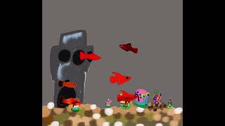 Spongebob with Platies and Red Platies fish tank [upl. by Imekawulo]