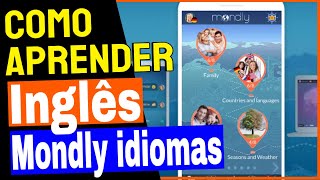 Como Aprender Inglês com Aplicativo Mondly idiomas no Celular iPhone [upl. by Reilly449]