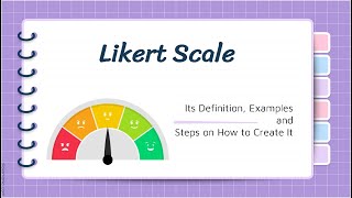 Likert Scale Its Definition Examples and Steps on How to Create It [upl. by Ahsirak]