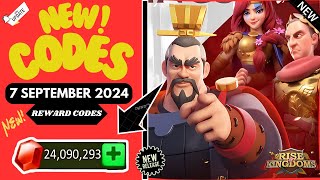 🌠 UPDATE🌠 RISE OF KINGDOMS CODES 7 SEPTEMBER 2024  RISE OF KINGDOMS REDEEM CODES 2024  CODE ROK [upl. by Schreib745]