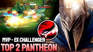 WILD RIFT PANTHEON  TOP 2 PANTHEON GAMEPLAY  EX CHALLENGER RANKED [upl. by Eened]