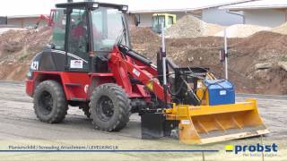 PROBST LEVELKING LK Planierschild Erstellung Feinplanum für Industriehof in Wilburgstetten [upl. by Yedok452]