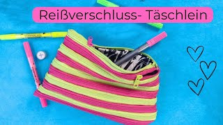 Tasche aus Endlosreißverschluss nähen  Tutorial [upl. by Ssur]