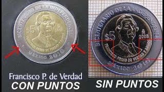 Moneda 5 Primo De Verdad sin puntos  Info Y precio [upl. by Nerreg]