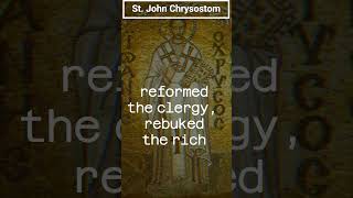 Saint of the Day  St John Chrysostom  Jan 27  catholicsaints catholicprayer [upl. by Desdemona725]