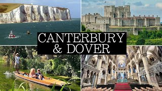 London to Canterbury amp Dover in a Day Cathedral Dover Castle White Cliffs  Travel Vlog amp Guide [upl. by Nwahsav933]