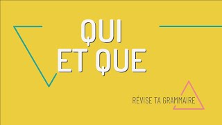 Révise ta grammaire  pronoms relatifs qui et que [upl. by Uella]