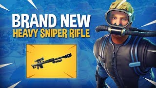 NEW Heavy Sniper Rifle  Fortnite Battle Royale Gameplay  Ninja [upl. by Attoynek]