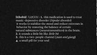 The Definition Of Lithobid [upl. by Malda]