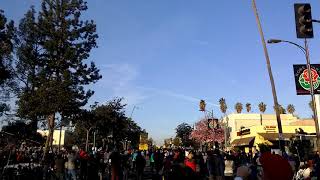 Pasadena Rose Parade  B2 Bomber with two F35 Lightning flyover [upl. by Yleve]