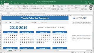 How to Create a Calendar in Excel [upl. by Magdau]