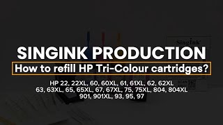 HP Cartridge Refill Tutorial HP 22 60 61 62 63 65 67 75 804 901 93 95 97 [upl. by Liahus]