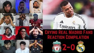 Crying Real Madrid Fans and Others Reacts to LIVERPOOL 20 REAL MADRID  UCL MD 5  28112024 [upl. by Nniuq]