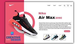 Nike Air max 2090 poster design  niks graphic [upl. by Milson]