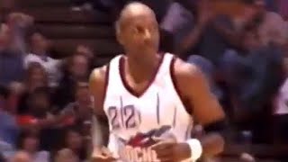 1997 Clyde Drexler vs Portland Trail Blazers VERY RARE FOOTAGE [upl. by Imhsar602]