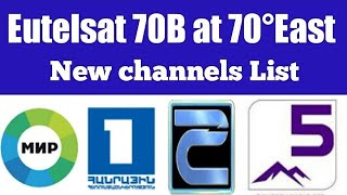 Eutelsat 70b 70°east letest new channel update  Eutelsat 70b new channel list [upl. by Devora]