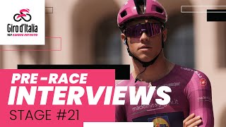 Giro dItalia 2024  Stage 21 prerace interview [upl. by Childs]