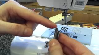 How to Fit a Free Motion Quilting Foot on a Sewing Machine [upl. by Haisej]