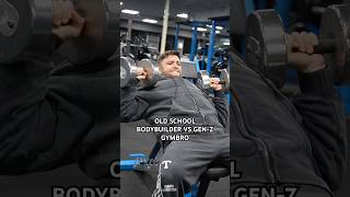 OLD SCHOOL BODYBUILDER VS GENZ GYMBRO shorts short viral gym fitness [upl. by Etnasa]