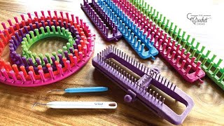 How to Loom Knit for Beginners  Types of Looms [upl. by Eleanor]