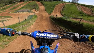 On board Giavera del Montello  Yamaha yz 125 [upl. by Lyrehs]