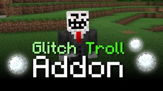 Glitch Troll Addon  MCPE 10 [upl. by Emarej678]