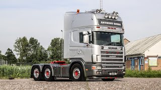 800HP SCANIA 164 580 V8 ANTHONY BINNS  LOUD BIG GREEK TURBO SOUNDS ONBOARD [upl. by Starks697]