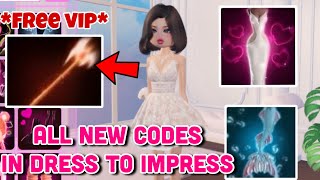 HOW TO GET ALL NEW CODES AND FREE VIP IN DRESS TO IMPRESS 🤫 [upl. by Kale]