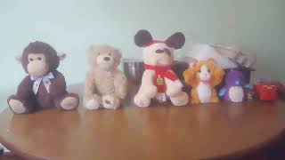 gund peek a boo monkey and peek a boo bear and gund peek a boo dog and peek a boo cat [upl. by Rawde]