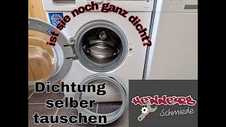 Siemens Waschmaschine Türdichtung wechseln Change washing machine door seal [upl. by Iam]