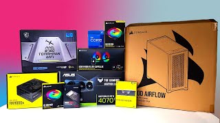 The ULTIMATE 2023 Gaming PC Build  Corsair 4000D and Asus TUF 4070ti [upl. by Nadbus]