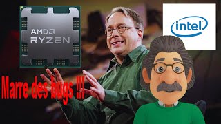 Linux Linus Torvalds en a marre du matériel buggé dIntel et AMD [upl. by Mellicent381]