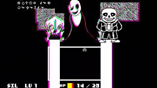 undertale Pacifist route Gaster battle undertale fangame [upl. by Tawney970]