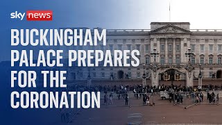 Buckingham Palace ahead of the Coronation [upl. by Ahseer295]