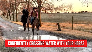 DC Crossing Water Confidently Horse Riding Tips [upl. by Ennahtebazile]