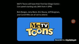 MeTV Toons to have its first ComicCon panel [upl. by Ainar]